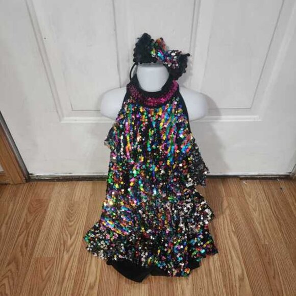A Wish Come True Other - Sparkling Showstopper Dance Costume with Matching Headband